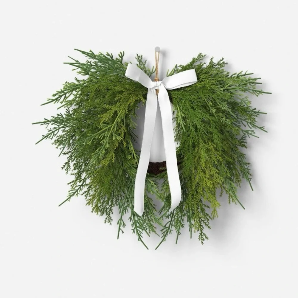 Draping Cedar Mini Christmas Wreath Green - Room Essentials™